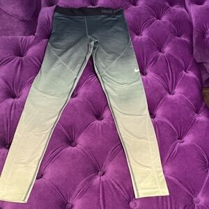 Nike Pro Hyperwarm Ombre Leggings - Green